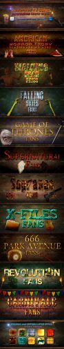 Favorites TV Series Photoshop Layer Styles