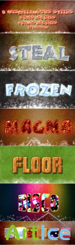 5 Miscellaneous Styles - Steal, Frozen, Magma, Floor, Disco