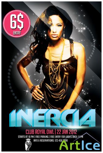 Inercia Flyer/Poster PSD Template