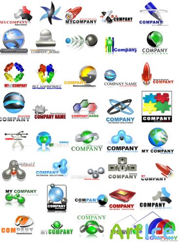 50 Logo Templates for Company - Pack 2