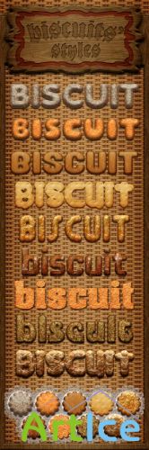 Biscuit Photoshop Styles