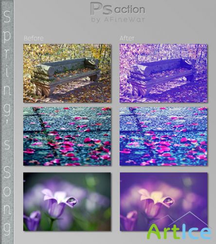 Spring's Song Photoshop Actions