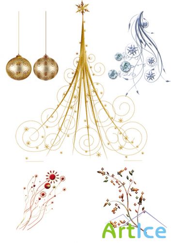 Christmas Ornaments - PNG Files
