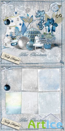 Scrap Set - Blue Christmas