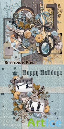 Scrap Set - Buttons And Bows