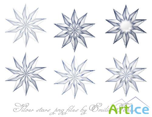 Silver Stars Stock Images