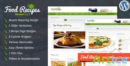ThemeForest - Food Recipes v1.1.4 - WordPress Theme