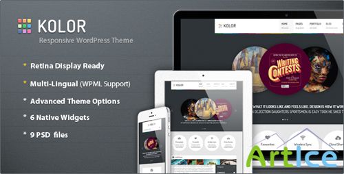 ThemeForest - Kolor v1.7 - Responsive Business and Portfolio Theme