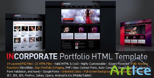 ThemeForest - Incorporate Portfolio HTML Template