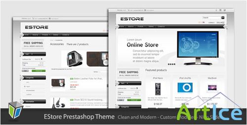 ThemeForest - EStore - Clean and Modern Prestashop Theme