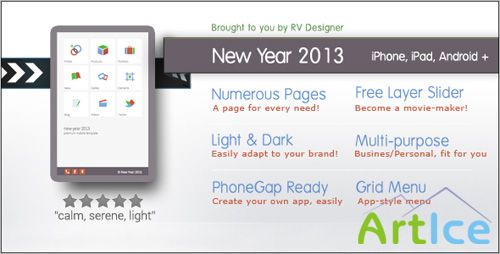 ThemeForest - New Year 2013 - Responsive Mobile Template