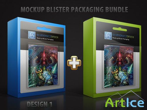 Mock-Up Blister Package PSD Template