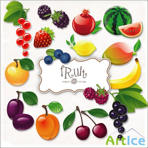 Scrap Kit - Fruit  - PNG Files