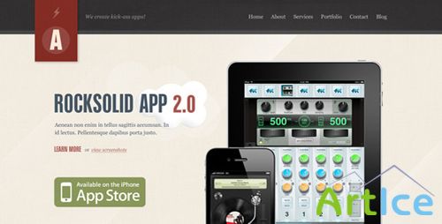 ThemeForest - Rocksolid - App Showcase Agency - Wordpress Theme/PSD Template/HTML Template