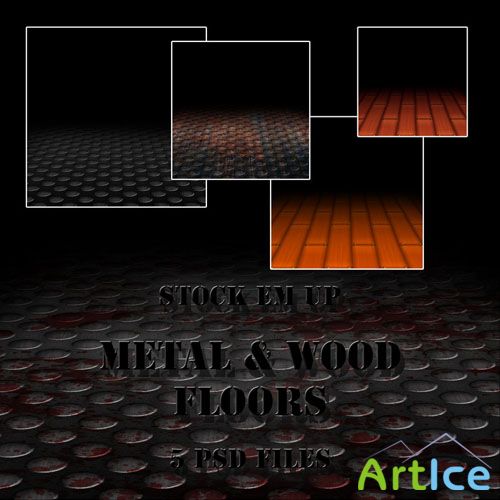 Metal And Wood Floors PSD Template