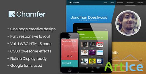 ThemeForest - Chamfer - One Page Creative HTML Template