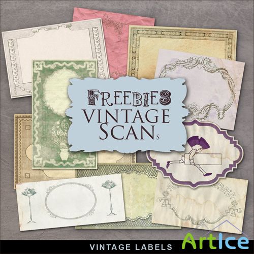 Scrap-kit - Vintage Labels #6