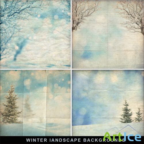 Textures - Winter Landscape Backgrounds