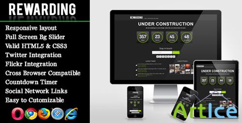 ThemeForest - Rewarding - Responsive Under Construction