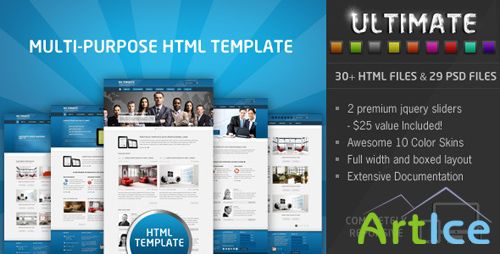 ThemeForest - Ultimate - Multi Purpose Responsive HTML Template