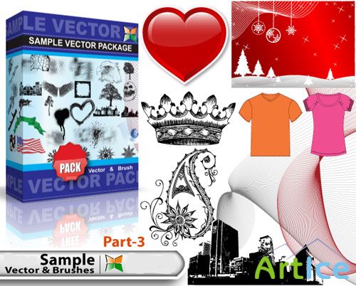 Sample Vector and Brushes Pack #3