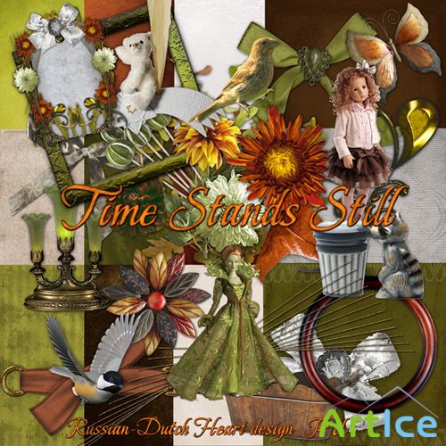 Scrap Set - Time Stands Still PNG and JPG Files