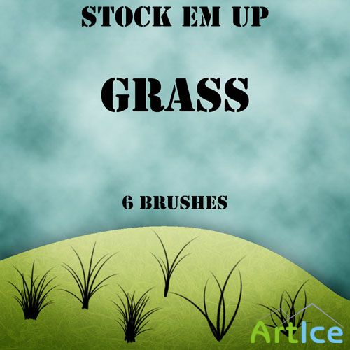 6 Grass Photoshop Brushes