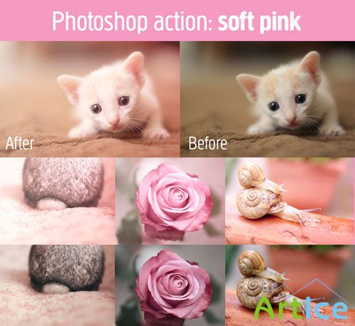 Soft Pink Photoshop Actions