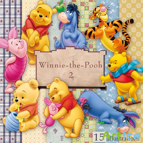 Scrap-set - Winnie Pooh 2 - Disney Heroes PNG Images