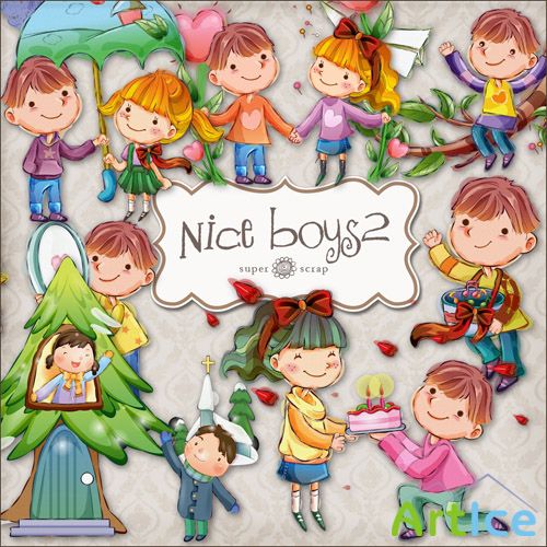 Scrap Kit - Nice Boy2 PNG Files
