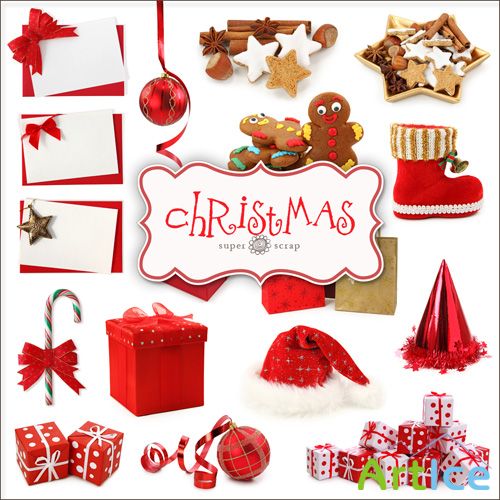Scrap KIt - Christmas Objects PNG Files