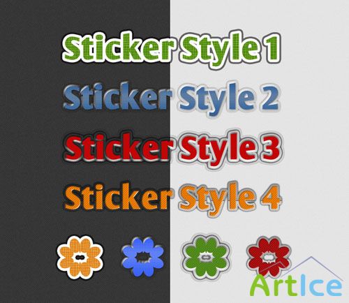 Sticker Photoshop Styles