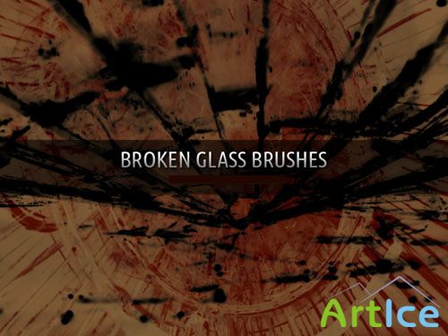Broken Glass Photoshop Brushes