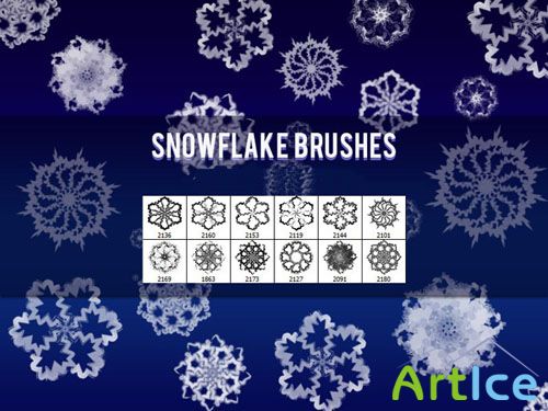 Snowflake Photoshop Brushes #1