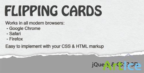 CodeCanyon - Flipping Cards 3D with jQuery/CSS3
