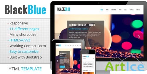 ThemeForest - BlackBlue - Responsive multipurpose template
