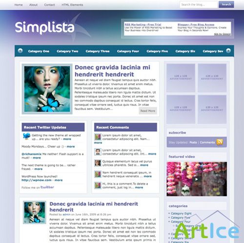 WPNow - Simplista v1.01 - WordPress Theme