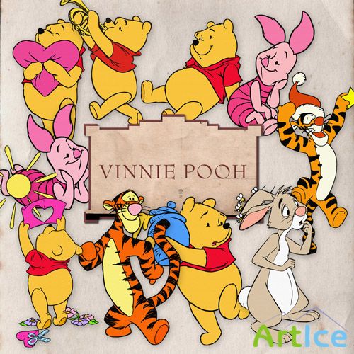 Scrap-kit - Vinnie Pooh 1 - loved Hero of the Fairy Tales