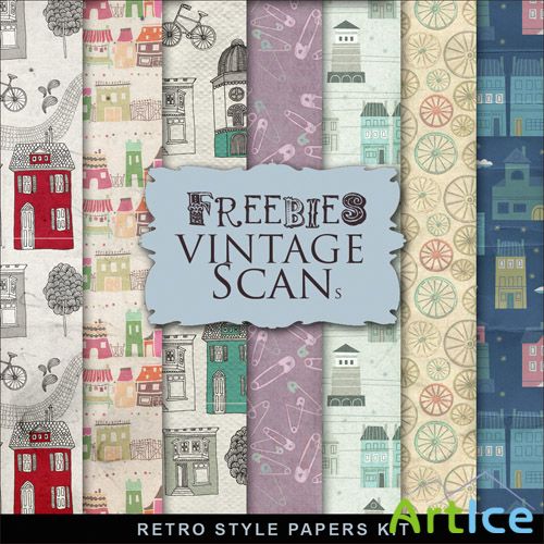 Textures - Retro Style Papers 2