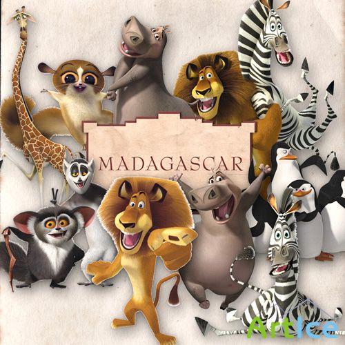 Scrap-kit - Madagascar - loved Hero of the Fairy Tales
