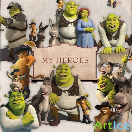 Scrap-kit - Shrek - loved Hero of the Fairy Tales