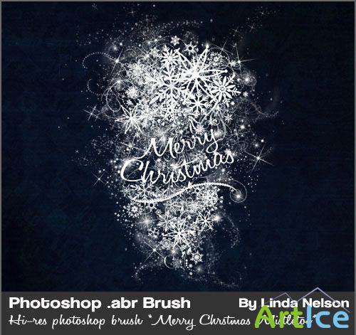 Snow Swirl Photoshop Brushes