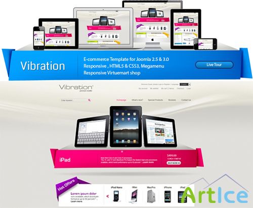 ThemExpert - TX Vibration - E-commerce Joomla 2.5 Template