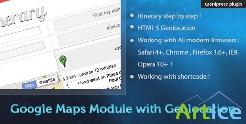 CodeCanyon - Google Maps Module with Geolocation - WP Plugin v1.4