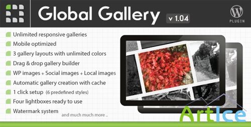 CodeCanyon - Global Gallery v1.03 - WordPress Responsive Gallery