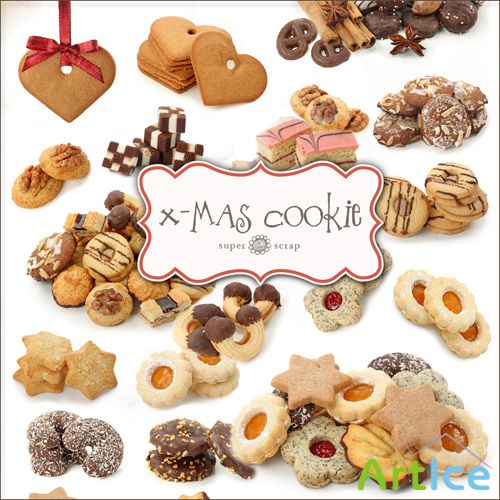Scrap Set - Xristmas Cookie PNG Files