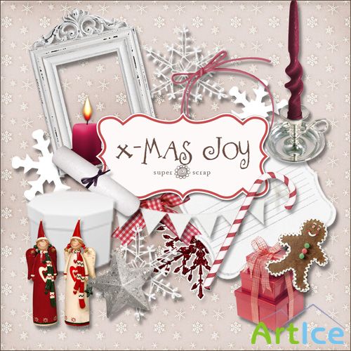 Scrap Set - Xristmas Joy PNG and JPG Files