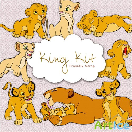 Scrap-kit - Little Lion King - loved Hero of the Fairy Tales