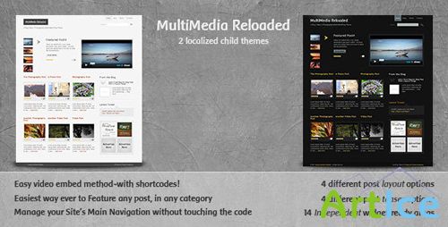 ThemeForest - MultiMedia Reloaded - Blog, Video, Photography