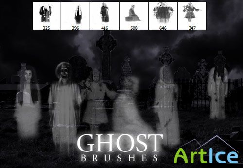 Ghost Photoshop Brushes